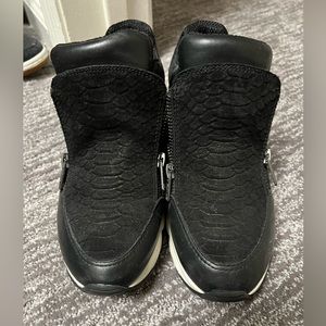 Ash sneakers. Leather and suede black slip on sneaker